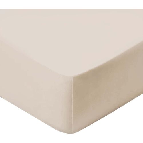 Tianyi-¿ Drap Housse 140x190 Microfibre - Couleur: Beige - Drap Housse 2 Personnes - Tissu Ultra Doux, Respirant, Élastique, Lavable - 30 Cm De Haut ¿ Oeko-Tex