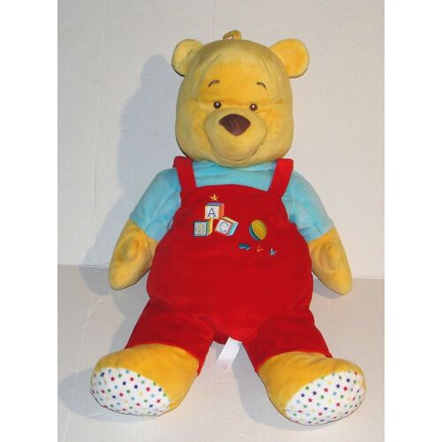 winnie range pyjama grande peluche ours a b c disney nicotoy 57 cm