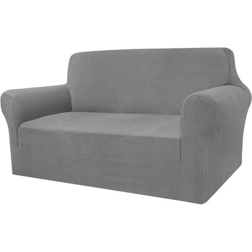 Tianyi-Housse De Canapé Moderne En Tissu Jacquard Élastique Pour Le Salon Protection Pour Chiens Et Animaux Domestiques (2 Places, Gris Clair)