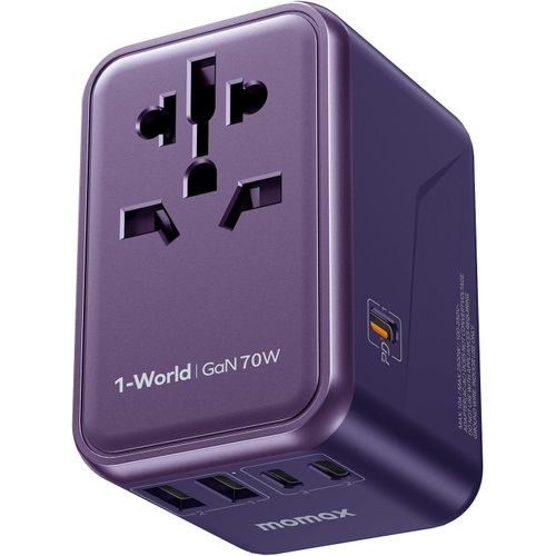 KALANKA-Adaptateur Prise Universelle 70W GaN, Adaptateur Voyage pour Vision Pro USB 2A 2C, Adaptateur pour l'international France vers USA Canada UK Australie Chine Japon