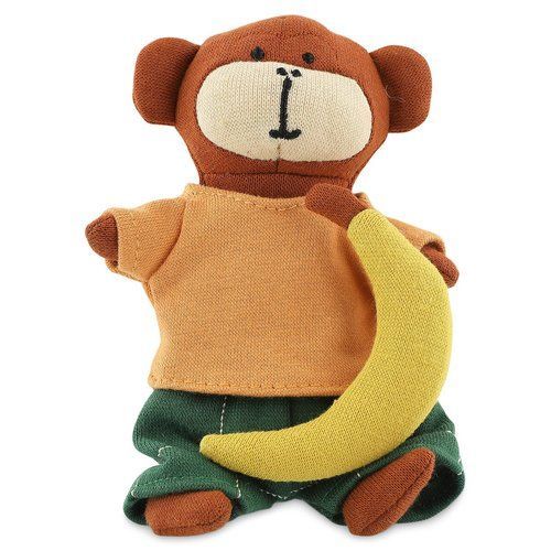 Peluche Doudou - Mr Monkey - Vetements Amovibles - 13 Cm - Avec Banane