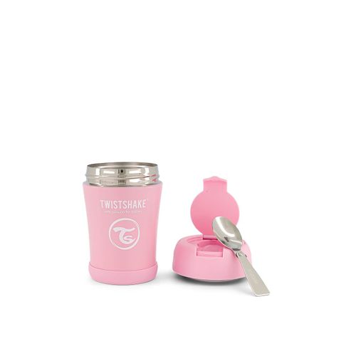 Twistshake - Insulated Food Container 350ml Pastel Pink