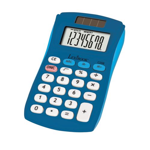 Calculatrice de Poche bleue 8 Chiffres