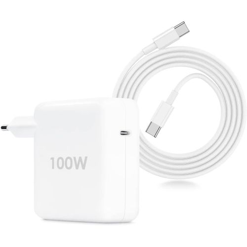 APT-Chargeur USB C 100W Chargeur Mac Book USB C pour Mac Pro Air 13/14/15/16"" 2018-2022, Ipad Pro 12,9/11"" Acer ASUS Huawei HP Lenovo LG Google Samsung Chargeur Rapide avec USB-C Câble de Charge 1,8