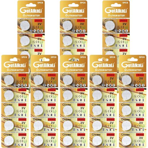 KALANKA-CR2032 Lot de 40 piles bouton au lithium CR2032 3 V CR2032