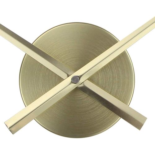 TZF-Aiguilles d'horloge 3D à Faire soi-même, Grandes Aiguilles d'horloge, horloges murales, décoration d'intérieur 3D, mécanisme d'horloge à Quartz Accessoires (doré)