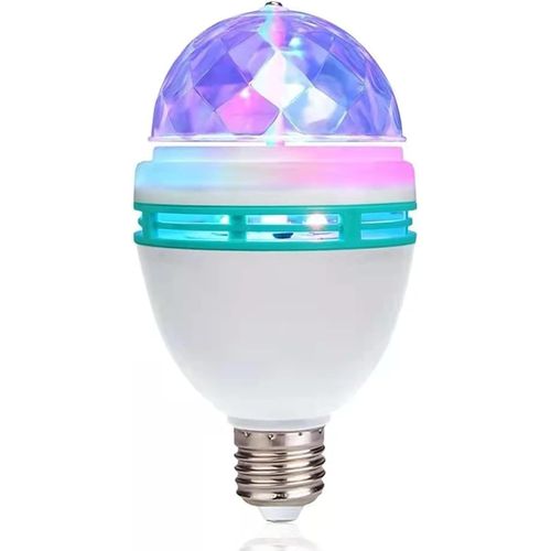 SJZG-Ampoule Disco E27 Lampe De Soirée Rotative Rgb Lumière Ampoule Stroboscopique À Led Ampoule De Discothèque En Pour Discothèque, Anniversaire, Fête, Karaoké, Halloween, Noël