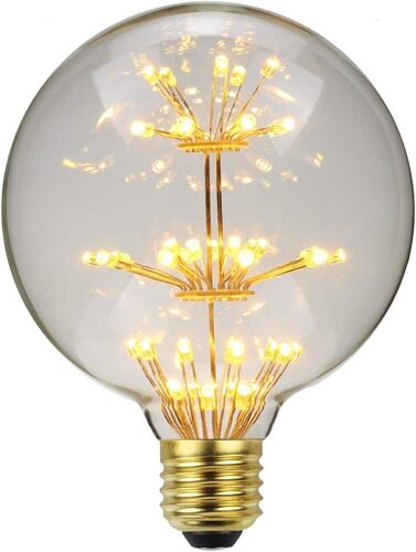 Kalanka-Led Ampoule Vintage Rgb Feu D'artifice Edison Ampoule 3w 220/240v E27 D¿¿Corative (G95)