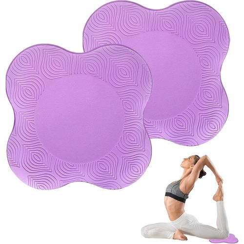 Slep-2 Pièces Genouillère De Yoga Coussin De Genou Pad Genouillère, Tapis De Yoga Genouillères Léger, Antidérapantes Pilates Accessoires Pour Protéger Les Genoux, Les Poignets Et Les Coudes