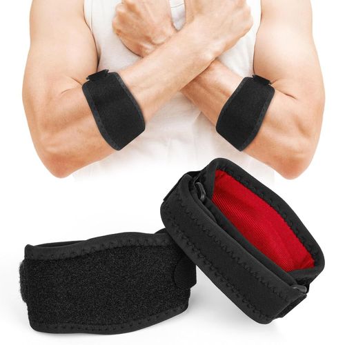 Sept-Coude Tendinite, 2 Pièces Coudières Tendinite Avec Coussin De Compression, Attelle Coude Pour Joueurs De Tennis Et Golfeur, Pour Protection Du Nerf Cubital, Soulager La Douleur Du Coude
