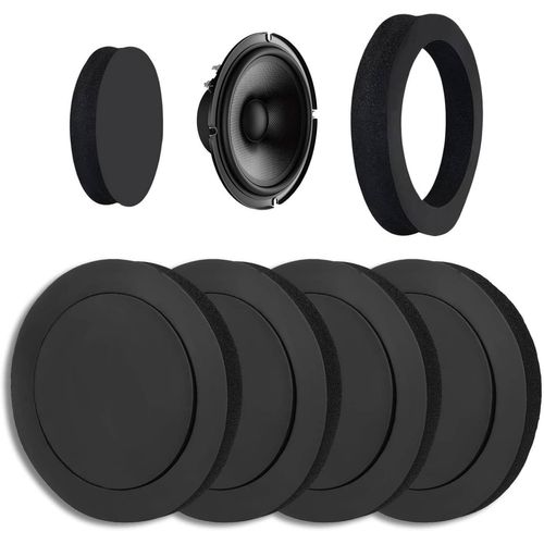 4pcs Coton Insonorisant, 19,5x14,5x2,5 Cm/7,7x5,7x1 Po Coton Insonorisant Pour Haut-Parleur De Portière De Voiture Mousse Universelle Pour Haut-Parleur De Voiture Bloqueur De Basses