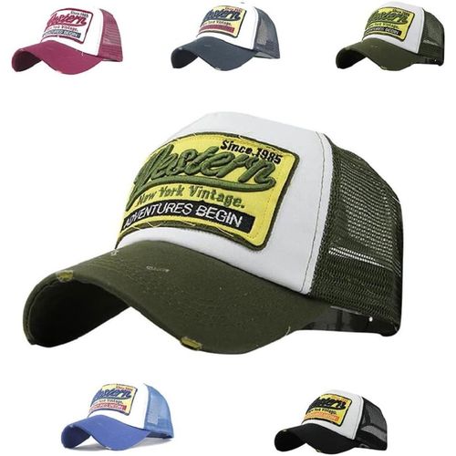 Sept-Femme Homme Classic Engrener Casquette De Baseball Vintage Lettre Hip-Hop Cap Motorcycle Trucker Cap Snapback Chapeau