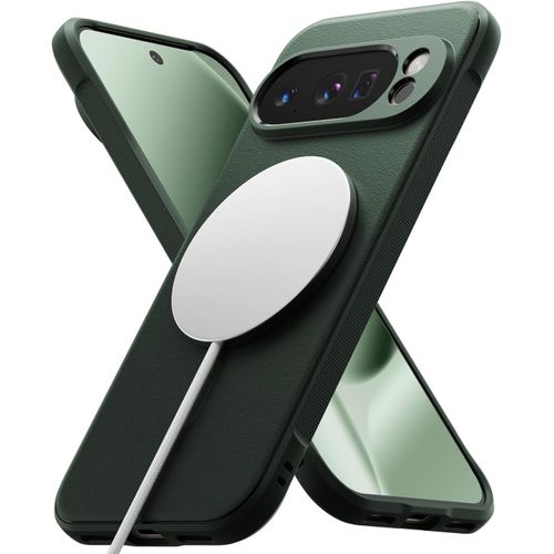 Coque Pour Google Pixel 10 Pro Case Accessoires [Onyx Magnetic] Compatible Avec Magsafe/Pixelsnap Magnétique Antichoc Protection Flexible Ultra Fine Souple Bumper Durable Étui - Dark Green