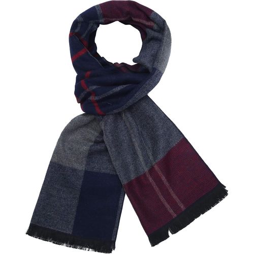 Qxer-Homme Douce Coton Carreaux Foulard - Chaude Grand Tartan Ecossaise Écharpe Chale Stole Pour Automne Et Hiver Avec Boîte Cadeau