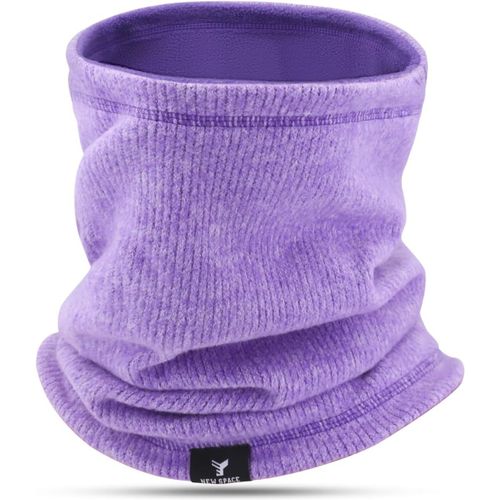 Sept-Tour De Cou Tricoté Hiver Écharpe De Ski Pour Homme Et Femme Douce Neck Warmer Unisexe Double Couche Cache Cou Tubulaire Foulard Pour Moto Running Cycling Ski Randonnée