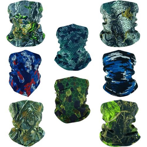 Sept-8 Bandeau Multifonctionnel Bandana Cagoule Demi-Couverture Masque Écharpe De Cou Pour Moto Vélo Randonnée Pêche