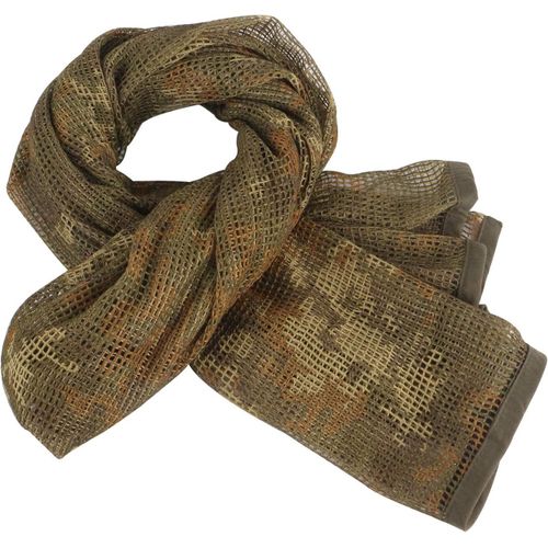 Qxer-Sniper Veil Foulard Maillé Tactique Camouflage 70.9x35.5 Pouce Polyester Sniper Face Couverture Militaire Écharpe En Maille