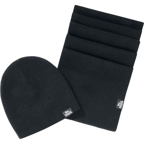 Sept-Ensemble Bonnet Et Écharpe Leafield, Schwarz, Taille Unique