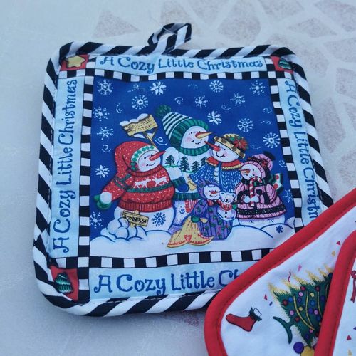 Lot De 3 Maniques Spécial Noël