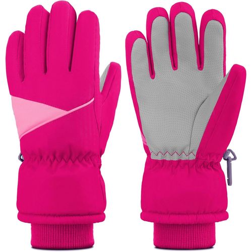 Sept-Gants Pour Enfants - Gants D'hiver Avec Doublure En Polaire Chaude Et Respirante, Imperméables Et Coupe-Vent, Gants De Ski Pour Les Garçons Et Les Filles