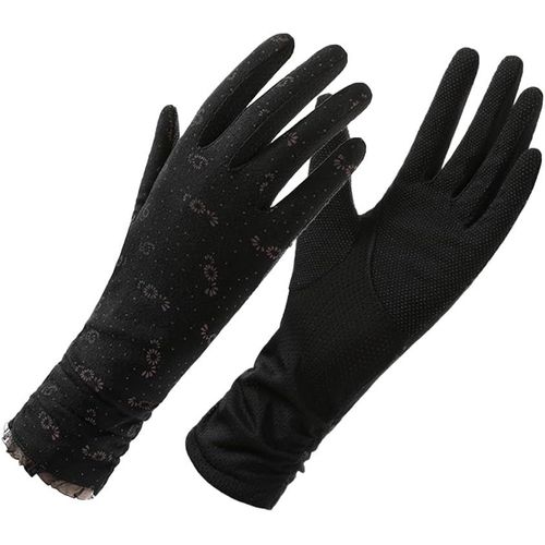 Sept-Gants Anti Uv Femme, Gants Tactile Respirant En Maille Anti Soleil, Écran Tactile Complet, Pour L'été, La Conduite, L'équitation, Les Activités De Plein Air