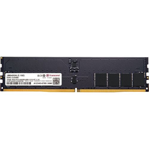 Transcend JetRAM - DDR5 - kit - 16 Go: 2 x 8 Go - DIMM 288 broches - 2800 MHz / PC5-44800 - CL52 - 1.1 V - mémoire sans tampon - on-die ECC