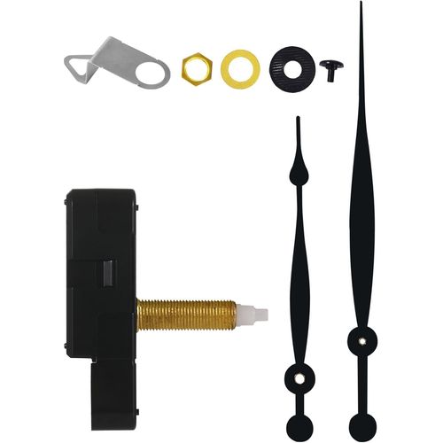 TZF-32mm mécanisme horloge murale grandes aiguilles, DIY kit de réparation de mouvement d'horloge, mouvement horloge silencieux, Aiguilles Noires Incluses D