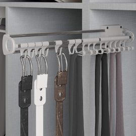 Self Porte-Cravates/Porte-Ceintures Latérale Extractible Pour Armoire