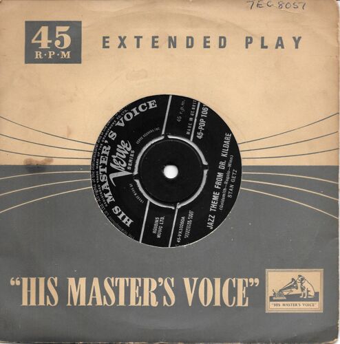 Stan Getz / Charlie Byrd : Jazz Theme From Dr. Kildare / Desafinado [Vinyle 45 Tours 7"] 1962