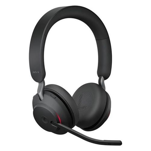 Jabra Evolve2 65 MS Stereo - Micro-casque - sur-oreille - Bluetooth - sans fil - USB-C - isolation acoustique - noir - Certifié pour Microsoft Teams