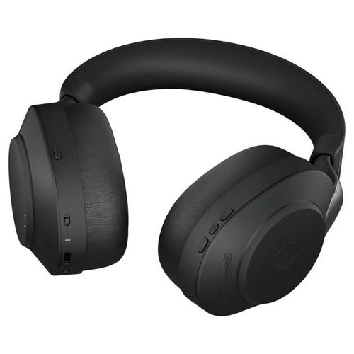 Jabra Evolve2 85 UC Stereo - Micro-casque - circum-aural - Bluetooth - sans fil, filaire - Suppresseur de bruit actif - jack 3,5mm - isolation acoustique - noir
