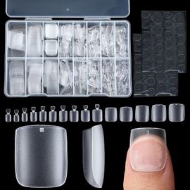Jum-Lot De 300 Faux Ongles D'orteils-Extensions D'ongles En Gel Souple-Courts-À Coller-Couverture Complète-15 Tailles En Résine-Pour Salon Demanucure Etmaison 