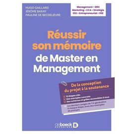Réussir Son Mémoire De Master En Management