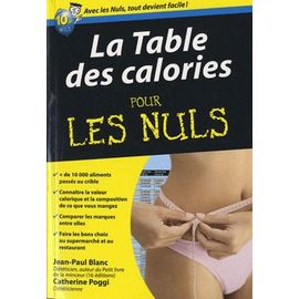 La Table Des Calories Pour Les Nuls