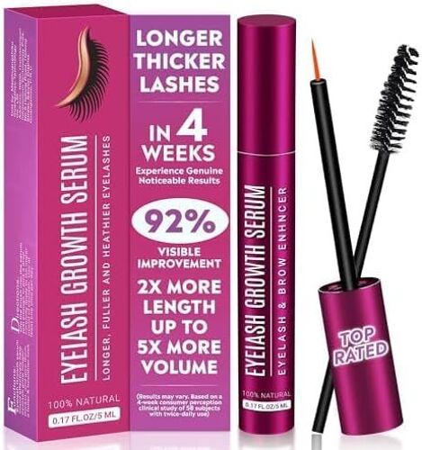 Serum Pousse Cils Croissance Très Rapide - Plus Pleinslongs Et Épaissans Hormones Deux Fois Par Jouravec Brosse Sourcilspour Le Soin Des Cils Casséscroissance Plus Rapide Des Cils(5 Ml) 