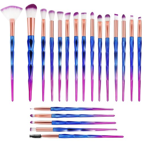 Sept-Pinceau Maquillage Licorne,Pinceaux De Maquillage Set,Pinceau De Maquillage,Professional Maquillage Set,Brosse A Maquillage, Fard À Paupières, Lèvres, Blush, Sourcils 
