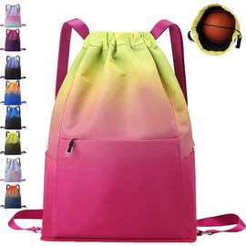 SLEP-Sac à Dos de Sport Imperméable, Sac à Dos Cordon Grand, Sac de Sport, Homme Femme Sac a Dos pour Shopping Yoga Sport Voyage