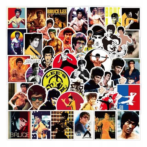 200 Pi¿¿Ces Bruce Lee Jeet Kune Do Casque Graffiti La,Aesthetic Couleurs Stickers, Imperm¿¿Able Vinyle Autocollant Pour Telephone Ordinateur Portable Macbook Scrapbooking
