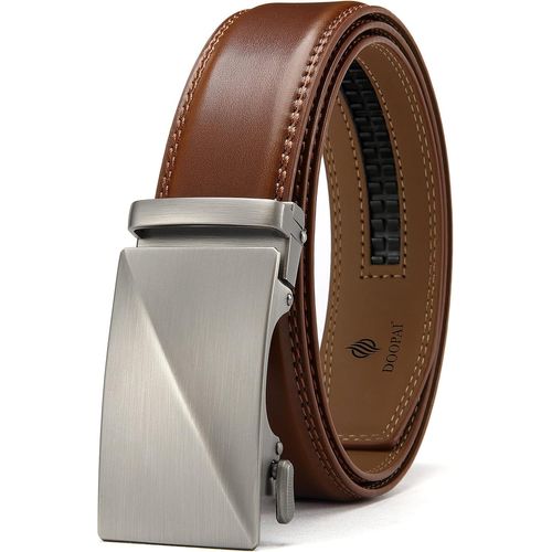 Leather Ratchet Belt For Men,Adjustable Belt With Metal Buckle For Men.[E546]