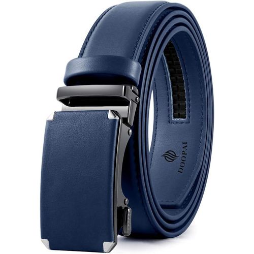 Leather Ratchet Belt For Men,Adjustable Belt With Metal Buckle For Men.[E544]