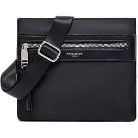CHENG-- Nylon Souple Sacoche Homme Bandoulière - Petite Taille - Pochette Besace Messenger Multipoche Travail Affaires Business - Mode Ville Classique Sport Noir