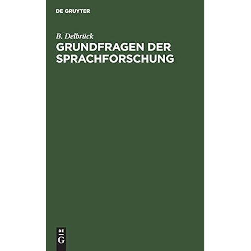 Grundfragen Der Sprachforschung