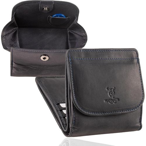 ERSAN-Porte Feuilles pour Femme Cuir #Vienne Petit Porte Monnaie Femme avec élégante Boîte Cadeau, Portefeuille Homme de Luxe avec RFID, Mini Portefeuille avec de Nombreux Compartiments à Cartes