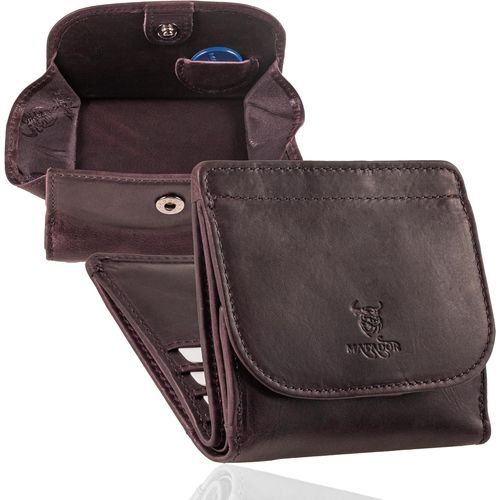 ERSAN-Porte Feuilles pour Femme Cuir #Vienne Petit Porte Monnaie Femme avec élégante Boîte Cadeau, Portefeuille Homme de Luxe avec RFID, Mini Portefeuille avec de Nombreux Compartiments à Cartes