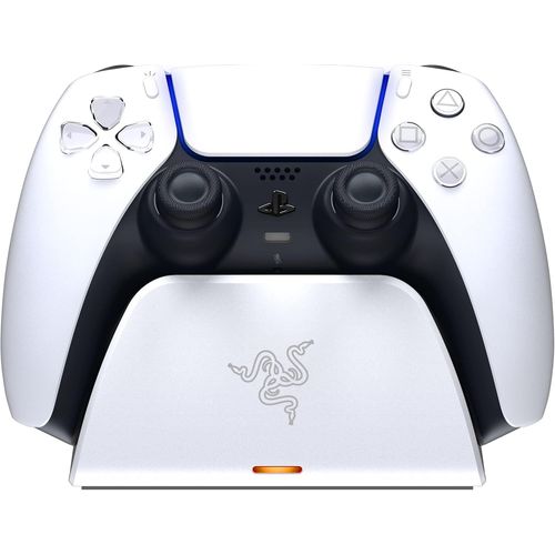 TIANYI-Quick Charging Stand - pour Manette PS5 (Charge Rapide, Alimentation par USB, Navigation à Une Main) Blanc