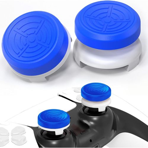 Capuchons Joystick PS5 - Thumbsticks Grip pour PS4 Controller, Thumb Grip Manette PS5 Silicone Caps Accessoires Manette Controller à Aide avec Viser, Réduire Pouce Fatigue, Bleu Roi 2 pièces