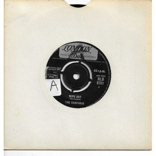 The Surfaris (Ron Wilson, Jim Fuller, Bob Berryhill, Pat Connolly, Jim Pash) : Wipe Out (The Surfaris) / Surfer Joe (Wxilson)