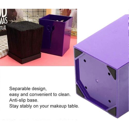 Porte-ciseaux, porte-pinces de coiffure, boîte de rangement pour ciseaux, support pour peignes, pinces, étui de rangement pour accessoires de bureau, organisateur d'outils (violet)