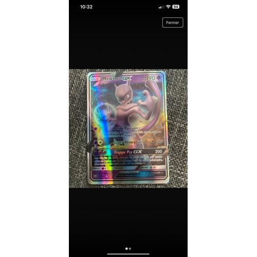 Carte Pokémon Mewtwo Gx Pv 190