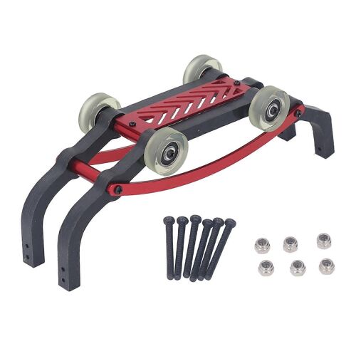 Barre de roue assemblée en alliage d'aluminium et nylon, pièces de rechange pour voiture télécommandée MJX 1/16 16208 16210 16207, rouge